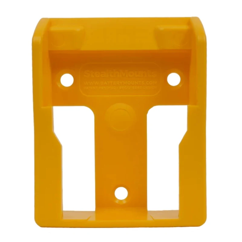 Support de batterie - Supports de batterie StealthMounts DeWalt 20 V/60 V (paquet de 6), BM-DW20-YLW-6